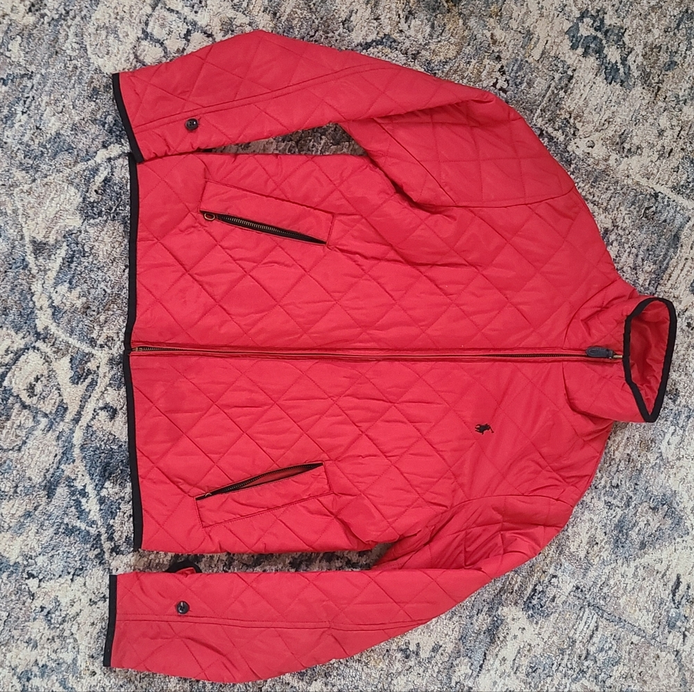 Woman's red Ralph Lauren Sport jacket